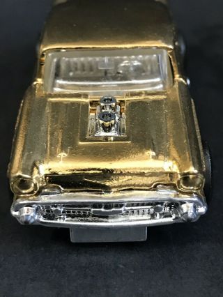 57 Chevy Matchbox One Of A Kind Gold Chrome Custom Car with protecto pak 2