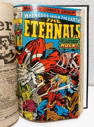 The Eternals Custom Bound Volume Jack Kirby Marvel Comics Complete Full Run 1 - 19 7