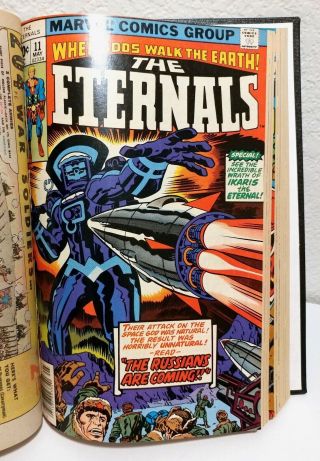The Eternals Custom Bound Volume Jack Kirby Marvel Comics Complete Full Run 1 - 19 9