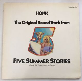 Honk The Sound Track From Five Summer Stories 1972 Lp Granite Vg,  Surf