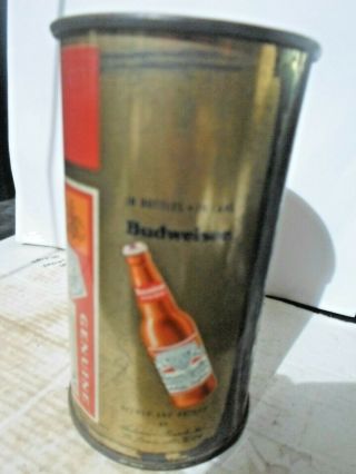 1950`s Budweiser Flat Top Beer Can - [read Description] -
