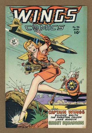 Wings Comics 96 1948 Fn - 5.  5