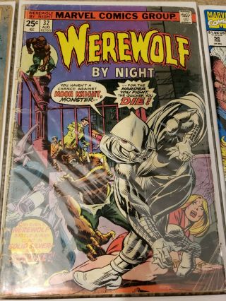Werewolf By Night 32 Comic 1st App.  Moon Knight Marvel Rare Silver Age Book