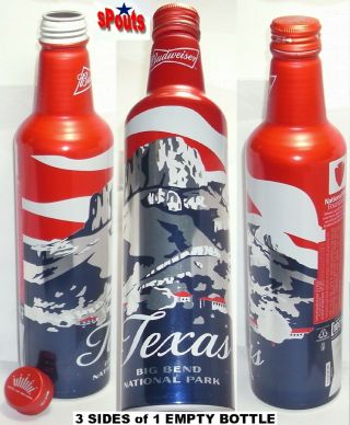 2019 Texas Big Bend National Park Aluminum Bottle Bud Beer Usa Rio Grand Chisos