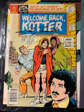 John Travolta Signed Welcome Back Kotter Comic Book Dc Tv Comics