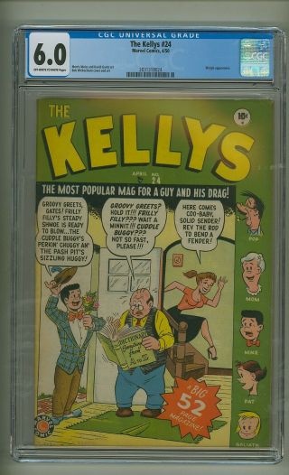 The Kellys 24 (cgc 6.  0) Ow/w Pages; Margie Appearance; Marvel; 1950 (c 25013)