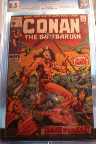 Conan The Barbarian 1 (oct 1970,  Marvel) Cgc 8.  5