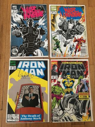 Iron Man 282 283 284 285 War Machine Marvel Comics Death Of Tony Stark Avengers