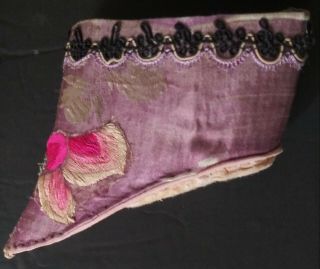 Antique Chinese Silk Embroidered Bound Feet Shoes 4