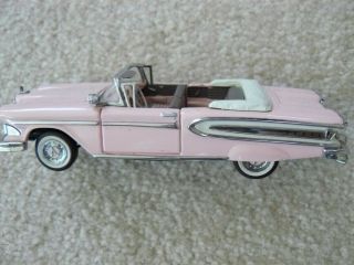 Franklin Die Cast 1/43 1958 Edsel Citation Convertible Pink - No Box
