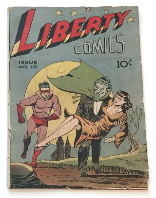Liberty Comics 10 (reprints Hangman Comics 8,  See Pictures 1945 Green Pubs. )