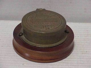 Antique Brass Water Meter Cover Neptune Meter Co.  Trident York