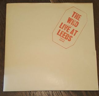 The Who Live At Leeds Lp Uk Pressing Red Stamp All 12 Inserts Track 2406 001