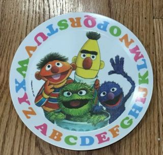 1971 1977 Vintage Sesame Street Children’s Plate Retro Muppets Melmac Grover