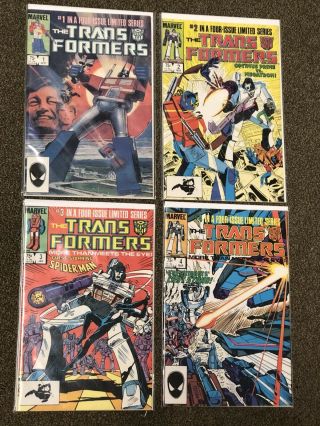 ☆ The Transformers Volume 1 First Printing 1 - 4 1 2 3 4 Marvel 1984