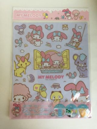 Sanrio My Melody And Piano Wall Decoration Sheet Sticker Decals 2016 China