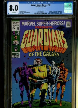 Marvel - Heroes 18 Cgc 8.  0 | Marvel | Origin &1st Guardians Of The Galaxy.