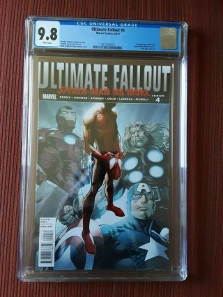 Ultimate Fallout 4 Cgc 9.  8 Nm/mt 1st Appearance Of Miles Morales Spider - Man