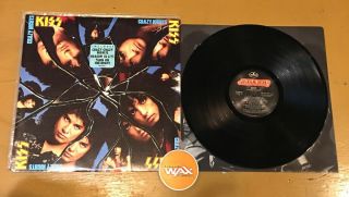 Kiss - Crazy Nights (1987) Rock Lp Promo Hype Vg Vinyl Record