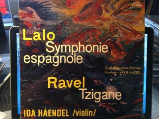 Haendel Ida Violin,  Plays Lalo Ravel - Supraphon Stereo Classical Lp Nm -