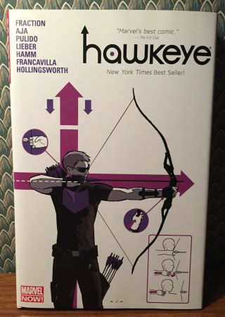 Hawkeye 1 1st Print Signed Matt Fraction Alan Davis Marvel 2012 Marvel Omnibus