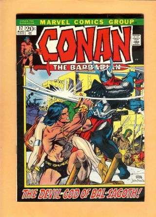 Conan The Barbarian 17 August 1972,  Marvel,  1970 Series Vf,
