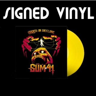 Sum 41 - Order In Decline Signed/autographed Yellow Vinyl/record Pre - Order