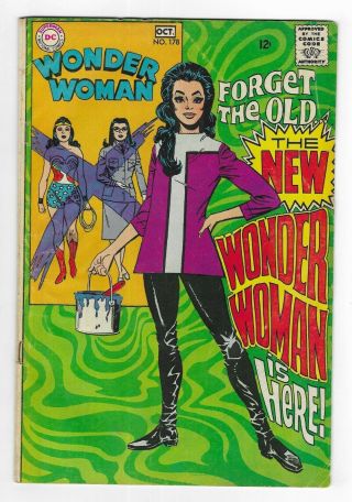 Wonder Woman 178 Silver Age Dc Comic Book 1st Wonder Woman App.  Cover 1968