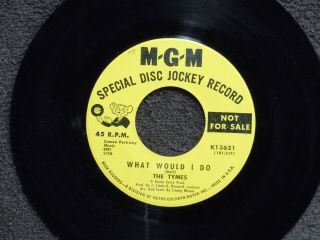 Northern Soul The Tymes What Would I Do Mgm 13631 Dj M -