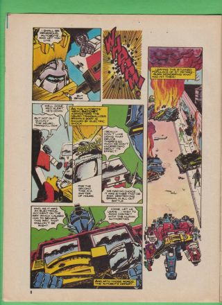 Marvel UK The Transformers 15 (1985) British Weekly Comic 2