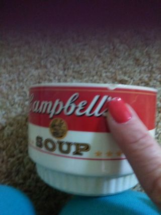 Vintage Set Of 5 Campbell ' s Soup Bowl Cups Vintage Rare USA Stackable 4