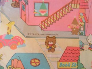 Vintage Sanrio Hello Kitty,  Twin Stars Paper Gift Bag 1983 2
