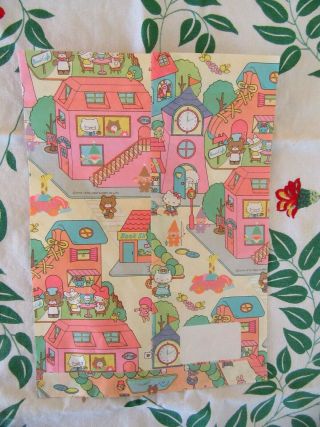 Vintage Sanrio Hello Kitty,  Twin Stars Paper Gift Bag 1983 5