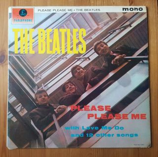 The Beatles : Please Please Me.  1963 Uk Mono Vinyl.  (blk/yell 5th Imp) Pmc 1202