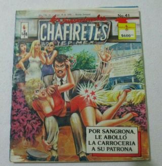 1990 Chafiretes Mexican Comic Sexy Woman Spanking Fun Spank Adventures Girl
