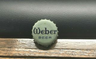 Vintage Weber Beer Cork Bottle Cap Crown Weber Waukesha Brewing Co Wi
