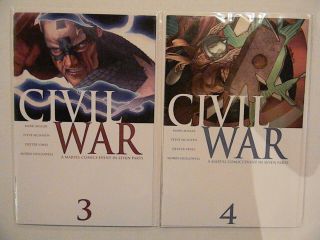 CIVIL WAR 1 2 3 4 5 6 7,  SPIDER - MAN 2 UNMASKED VARIANT / 1 - 7 / Marvel 2006 5