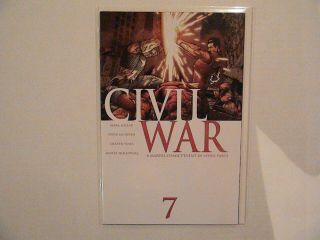 CIVIL WAR 1 2 3 4 5 6 7,  SPIDER - MAN 2 UNMASKED VARIANT / 1 - 7 / Marvel 2006 7