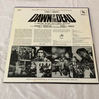 Dawn of the Dead soundtrack Goblin VC81106 George Romero 2