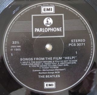BEATLES,  Help stereo UK LP [Ticket To Ride/Yesterday/You ' ve Got Hide] 2