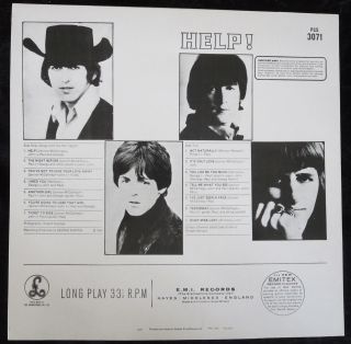 BEATLES,  Help stereo UK LP [Ticket To Ride/Yesterday/You ' ve Got Hide] 4