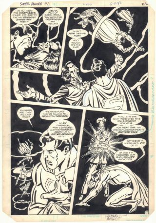 Powers 2 P.  17 - Superman & Batman Vs Joker - 1984 Art By Adrian Gonzales