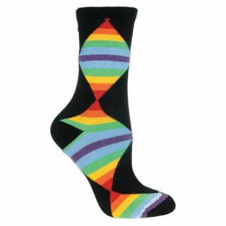 Rainbow Lgbt Gay Pride Dog Breed Gray Lightweight Stretch Cotton Adult Socks