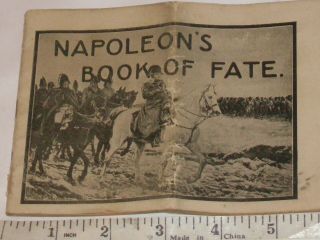 Rare Napoleon ' s book of fate Dr.  A.  W.  Chase Med.  E.  Krauser & Bro.  Milton,  Pa. 4