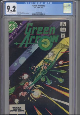 Green Arrow 3 Cgc 9.  2 1983 Dc (miike W.  Barr Story) Comic: Frame