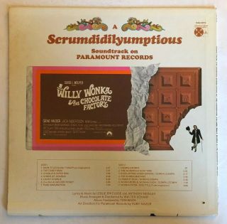 Willy Wonka & The Chocolate Factory - 1971 US White Label Promo PAS - 6012 (NM -) 3