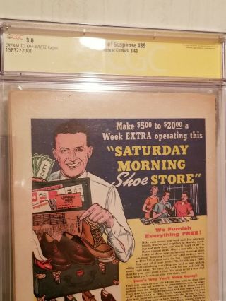 Tales Of Suspense 39 signed by Stan Lee CGC 3.  0 7