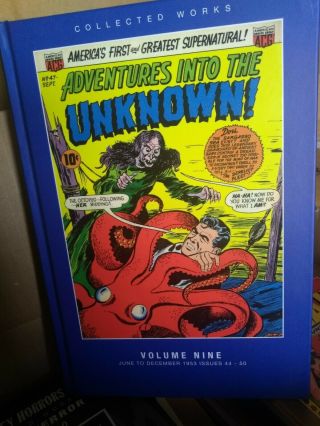 Adventures Into The Unknown Vol 9 Artbooks Issues 44 - 50 1950’s Horror Comics