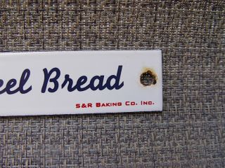 Take Home Fresh Honey - Meel Bread S&R Baking Co.  Porcelain Advertising Strip Sign 2