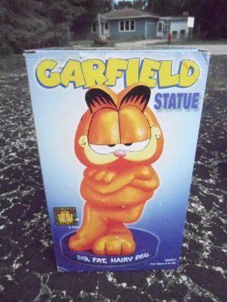 1990s Nrfb Garfield Resin Statue - " Big,  Fat,  Hairy Deal " (s7)